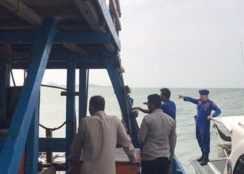 Polres Bangka Selatan Desak Penambang Pasir Timah Ilegal Angkat Kaki Dari Perairan Laut Sukadamai Basel