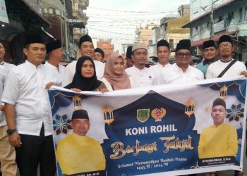 Keluarga Besar KONI Rohil Berbagi Takzil dan Gelar Buka Puasa Bersama