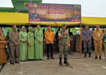 Wakil Ketua DPRD Hamzah Hadiri Pembukaan Bazar Murah Kodim 0321 Rohil