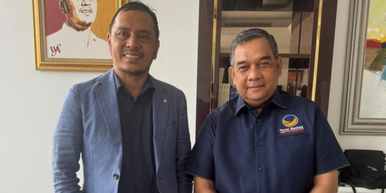Sampaikan Tekad Maju Pada Pilgubri 2024,  Edy Natar Lapor ke DPP Nasdem   