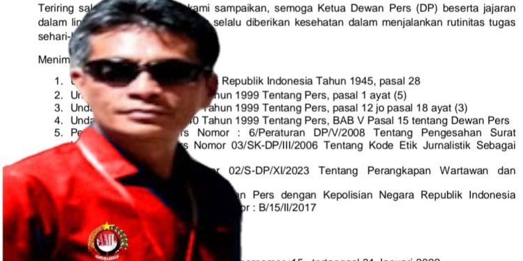 Tegakkan UU Pers, AMI Resmi Laporkan Media dan Teva Iris ke Dewan Pers