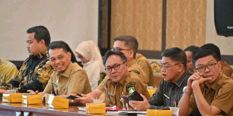 Sekda Dr Ersan Ikuti Rakor Peningkatan Dimensi Indeks Perilaku Anti Korupsi
