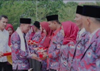 Afrizal Sintong Pimpin Apel Akbar Perangkat Desa se Kabupaten Rohil