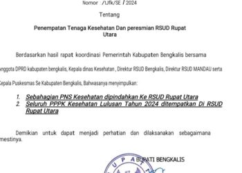 Bupati Kasmarni Menghimbau Isu Yang Berkembang Penerimaan Pegawai Kesehatan