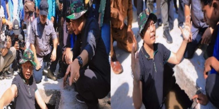 Tak Sungkan dan Tidaklah Pencitraan, Sekdako Ikut serta Masuk Gorong Bersama Pj Wako