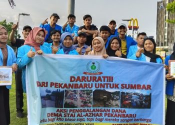 DEMA Stai Al Azhar Pekanbaru Gelar Aksi Peduli Banjir Sumbar 
