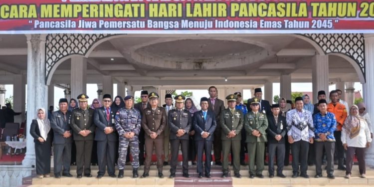 Pimpin Upacara Harlah Pancasila 2024, Wabup Rohil Sampaikan Amanat Kepala BPIP RI