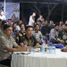 Polres Rohil dan Jajaran Nobar Pagelaran Wayang Kulit
