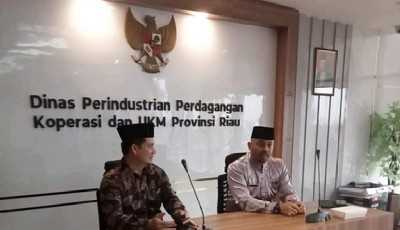 Bapemperda DPRD Bengkalis Hadiri Raker Bersama Disperindag dan UKM Prov Riau