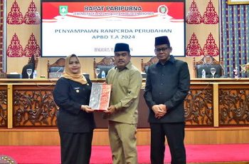 DPRD Bengkalis Rapat Paripurna Penyampaian Ranperda Tentang Perubahan APBD
