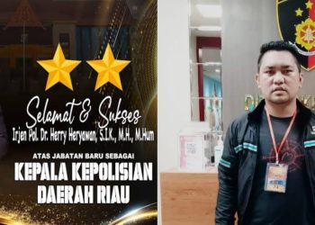 Ketum Pemuda Lira Daniel Ucapkan Selamat Bertugas Kapolda Riau Irjen Pol Herry Heryawan.