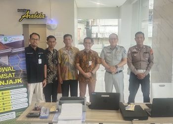 Tinggkatkan pelayanan Publik, Jasa Raharja Cabang Dumai bangun kerja sama Kolaborasi Tentang Kepatuhan Pelunasan PKB + SWDKLLJ , Bersama Direktur RS Awal Bros Dumai