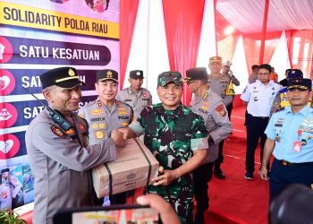 Sinergitas TNI/POLRI meninjau pos pengamanan Mudik lebaran