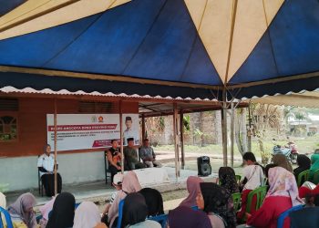 Anggota DPRD Provinsi Riau H Hardianto SE.M.M Menyerap Aspirasi Masyarakat Desa Kelapapati Kabupaten Bengkalis