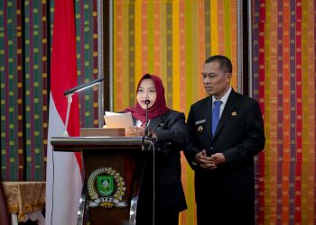 Rapat Paripurna Penyampaian Pidato Bupati Dan Wakil Bupati Bengkalis Periode 2025-2030, Bupati Kasmarni Sampaikan Visi Misi, 9 Program Strategis dan 4 Kluster Pembangunan.