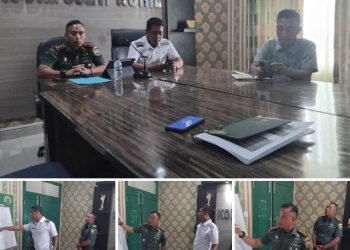Jhony Charles, BBA, MBA Wakil Bupati Rohil Kunjungi Kodim 032 Bahas Program Pangan