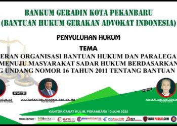 Bankum Gerakan Advokat Indonesia Kota Pekanbaru Giat Penyuluhan Hukum di Kecamatan Kulim