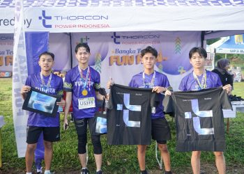 Pemkab Bangka Tengah Gandeng Thorcon Sukseskan Fun Run 2025 di Alun-Alun Koba