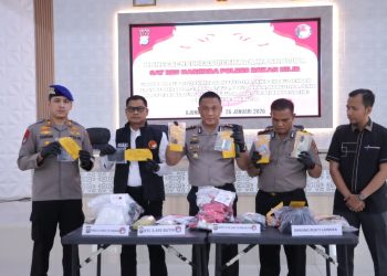 Polres Rohil Ungkap Jaringan Narkotika Internasional, Amankan 3,98 Kg Sabu, Ribuan Ekstasi dan Happy Five