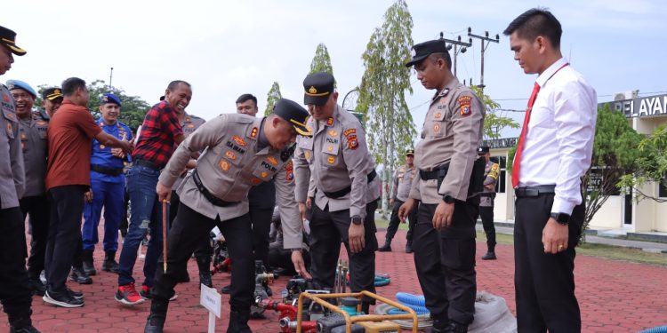 Polres Rohil Gelar Apel Kesiapsiagaan Penanggulangan Karhutla