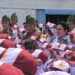 Kapolri Jenderal Polisi Listyo Sigit Prabowo bersama Ketua Komisi IV DPR RI Siti Hediati Hariyadi Groundbreaking 110 Jembatan Merah Putih Presisi Riau