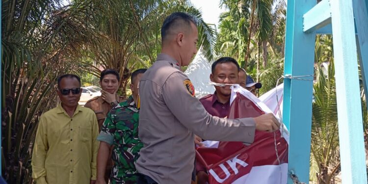 Polres Bengkalis dan unsur Forkopimcam, Daring Peresmian Jembatan Merah Putih Presisi