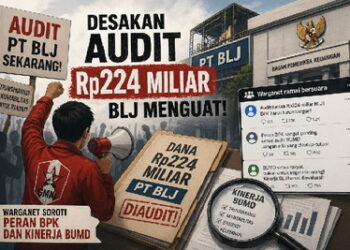 GMNI Demo BLJ Bengkalis, Netizen Ikut “Mengadili”: Audit Diminta, Transparansi Dipertanyakan, BPK?