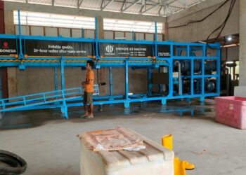 Dinas Perikanan Bengkalis Edukasi Produsen Es Balok soal Higienitas