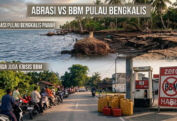 Abrasi Pulau Bengkalis Kian Parah, Warga Kini Dihantui Krisis BBM
