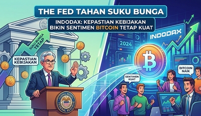 The Fed Tahan Suku Bunga, INDODAX: Kepastian Kebijakan Bikin Sentimen Bitcoin Tetap Kuat