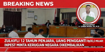 INPEST Apresiasi Vonis Korupsi Dana PI: Rp30,5 Miliar Segera Dikembalikan