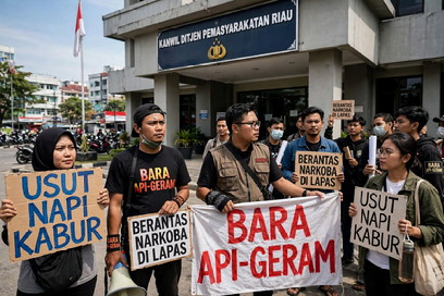Napi Kabur dan Dugaan Narkoba, Bara Api-Geram Siap Geruduk Ditjen PAS Riau