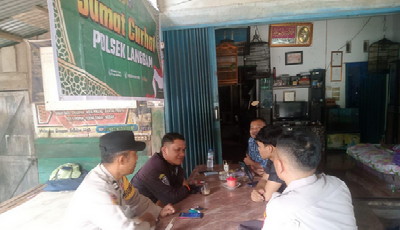 Narkoba, Pencurian Sawit dan Judi Online Disorot Warga di Jumat Curhat Polsek Langgam