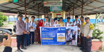 Tak Sekadar Sosialisasi SPMB, Polsek Langgam Ingatkan Siswa Waspadai Hoaks