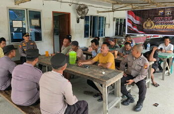 Polsek Langgam Rangkul Sopir TBS, Kapolsek Bambang Perkuat Kamtibmas