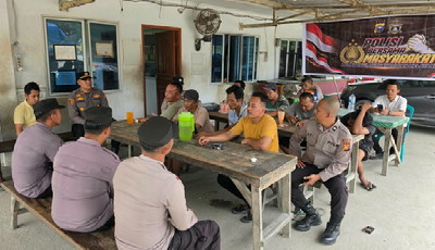 Polsek Langgam Rangkul Sopir TBS, Kapolsek Bambang Perkuat Kamtibmas