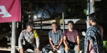 Cegah Kriminalitas, Polsek Langgam Perkuat Pos Kamling di Segati