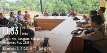Perkuat Kepercayaan terhadap Polri, Kapolsek Langgam Buka Ruang Aspirasi Warga