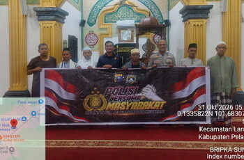 Subuh Keliling di Segati, Polsek Langgam Soroti Ancaman Hoaks di Masyarakat