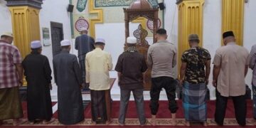 Polsek Langgam Masuk Masjid, Warga Diajak Waspadai Narkoba hingga Hoaks