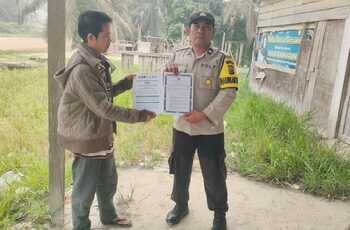 Kapolsek Ipda Bambang Tegas, Warga Desa Sotol Diingatkan Bahaya Karhutla