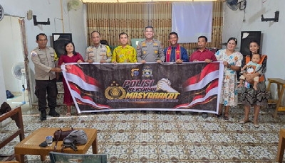 Dekat dengan Jemaat, Kapolsek Langgam Ajak Warga Jaga Kerukunan dan Keamanan