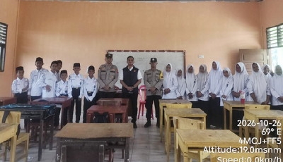 Cegah Bullying di Sekolah, Kapolsek Langgam IPDA Bambang Turun Langsung